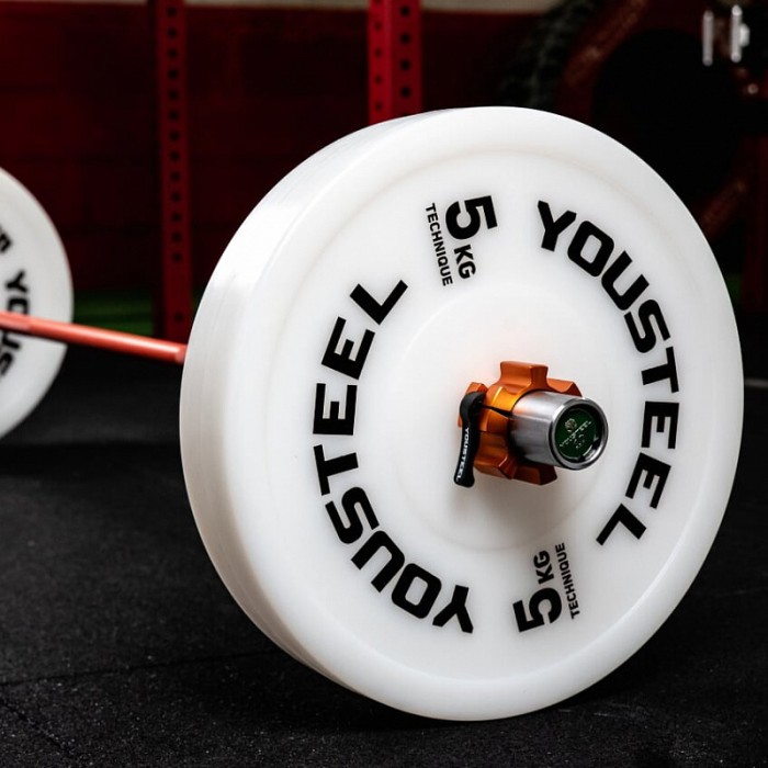 Диски технические для тяжелой атлетики YouSteel 2,5 - 5 кг пластиковые  
