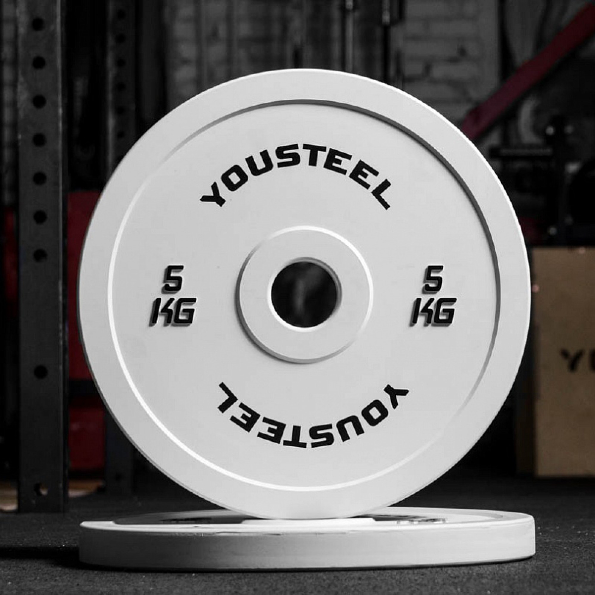 Диск для олимпийской штанги 5 кг соревновательный каучуковый YouSteel 