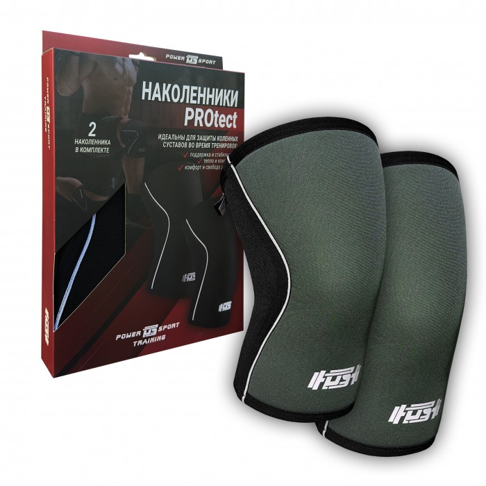 Наколенники PROtect Armour Green 7 мм от POWERSPORT Training