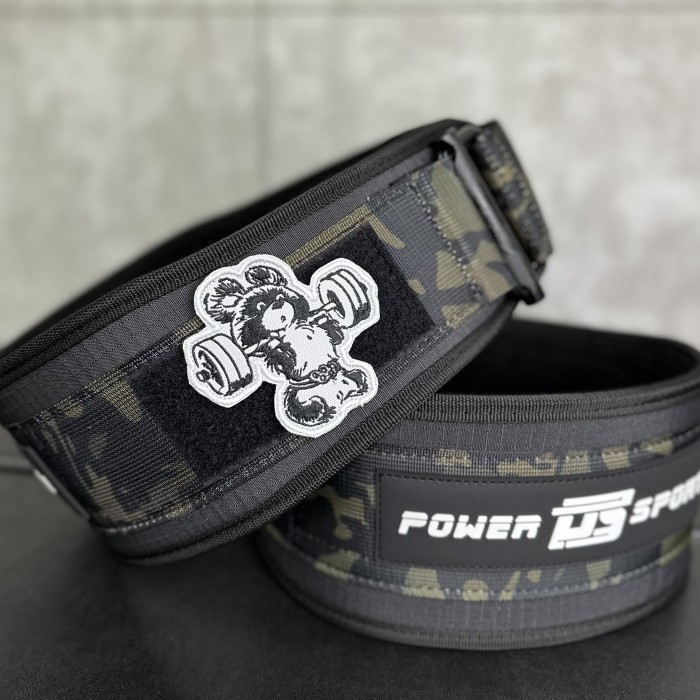 Пояс тяжелоатлетический LIFTING Belt Camo от POWERSPORT Training