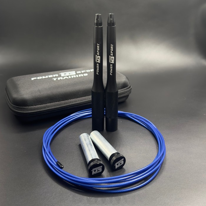 Скакалка Speed Rope Black/Blue от POWERSPORT Training