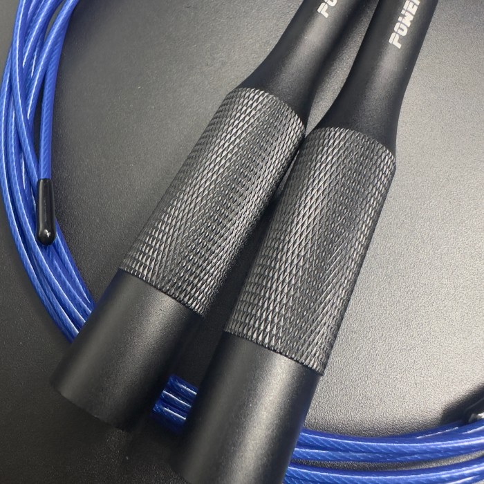 Скакалка Speed Rope Black/Blue от POWERSPORT Training