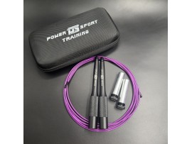 Скакалка Speed Rope Black/Purple от POWERSPORT Training