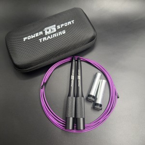 Скакалка Speed Rope Black/Purple от POWERSPORT Training