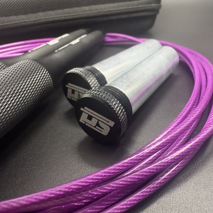 Скакалка Speed Rope Black/Purple от POWERSPORT Training