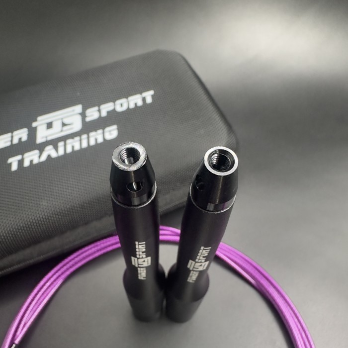 Скакалка Speed Rope Black/Purple от POWERSPORT Training