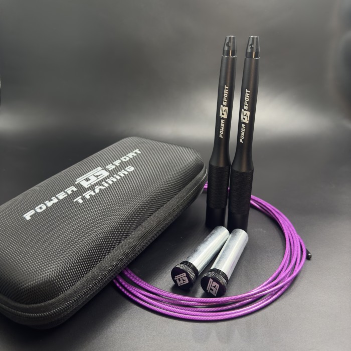 Скакалка Speed Rope Black/Purple от POWERSPORT Training