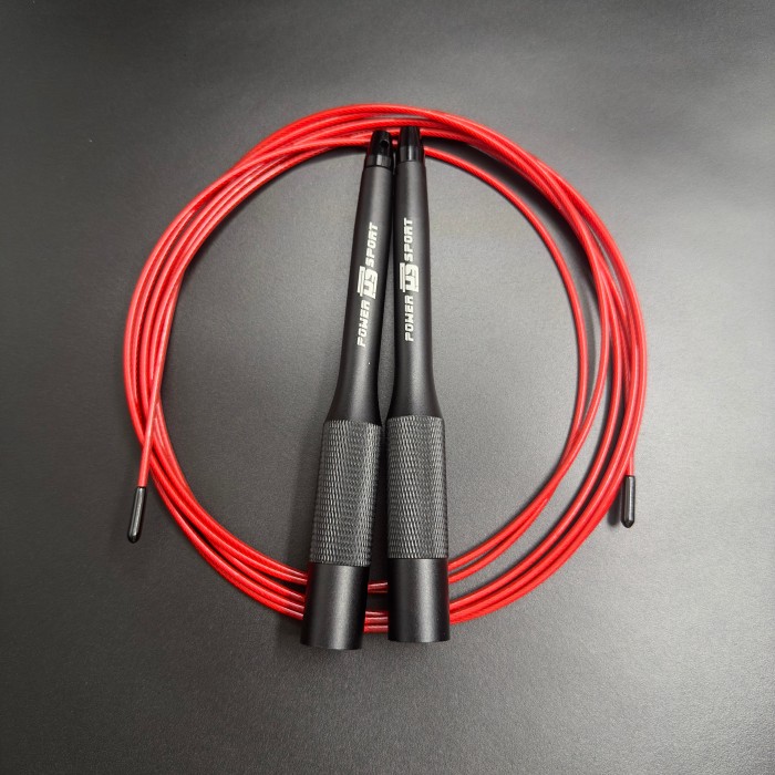 Скакалка Speed Rope Black/Red от POWERSPORT Training