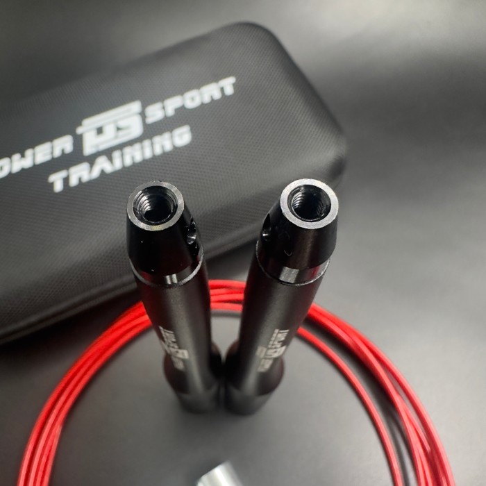 Скакалка Speed Rope Black/Red от POWERSPORT Training